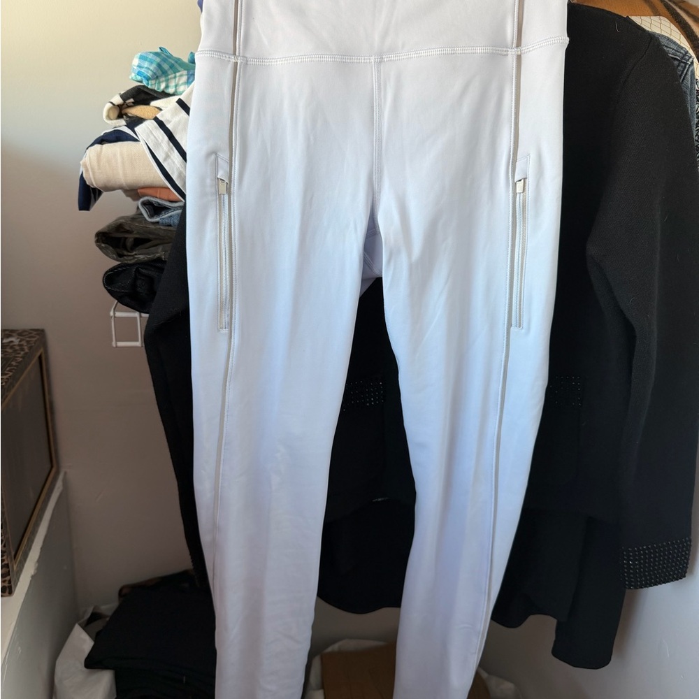 Athleta Rainer Reflective Stripe Tight Leggings blue women’s XS NWOT